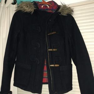 Navy Hollister winter coat